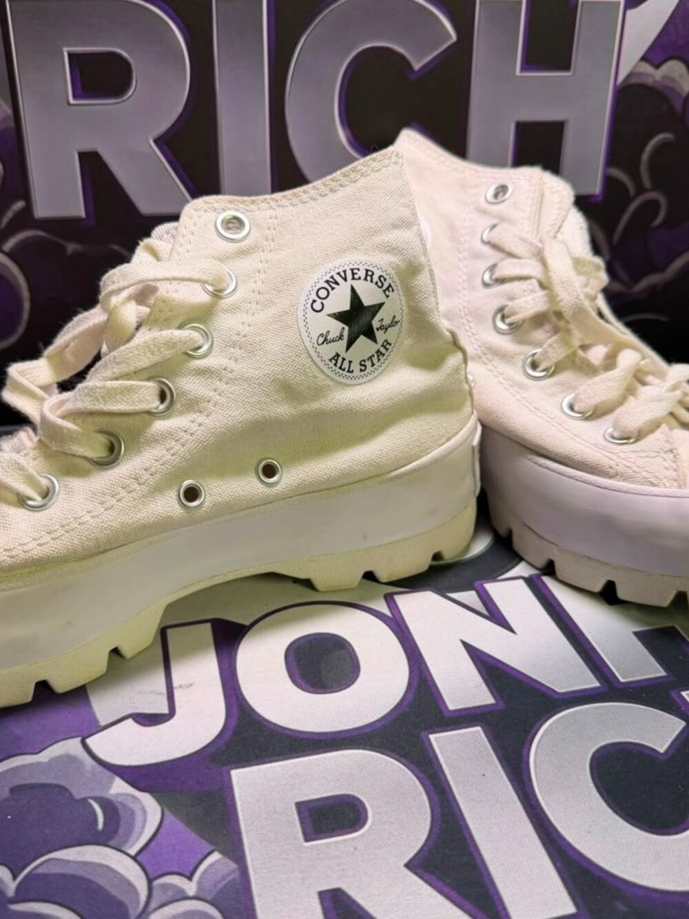 Converse Chuck Taylor All Star Lugged High Top Platform Sneakers - Off White (Wo